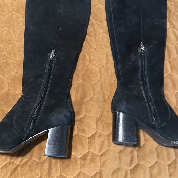 Frye Shoes - Over the knee black suede Frye boots